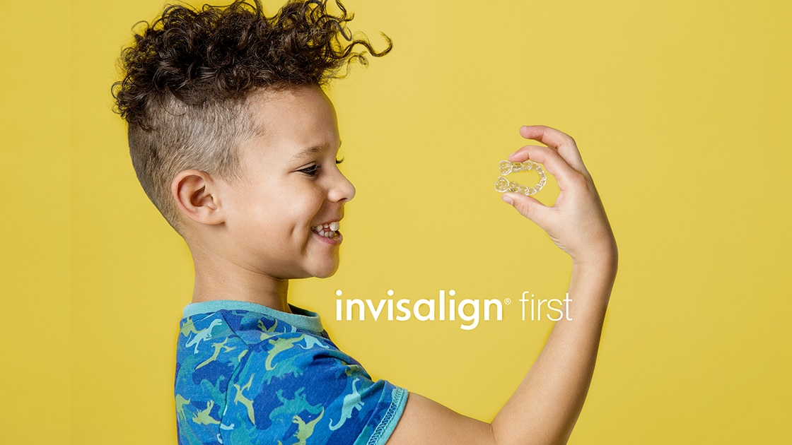 Invisalign first boy appliance photo